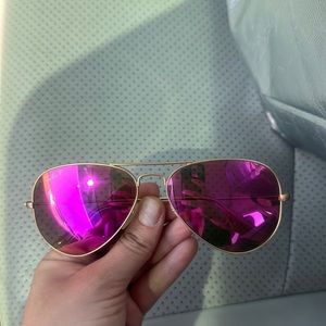 PINK RAYBAN AVIATORS